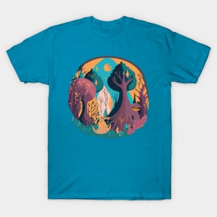 enchanted forest illustration T-Shirt